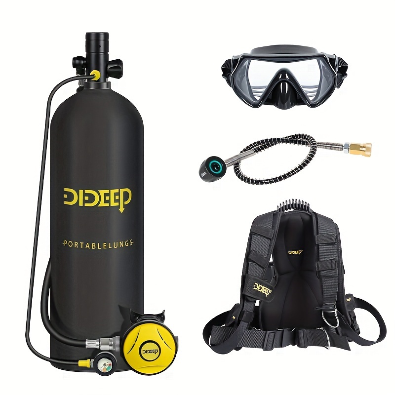 Snorkel Set - DIDEEP 4L Mini Duikfles Set, tot