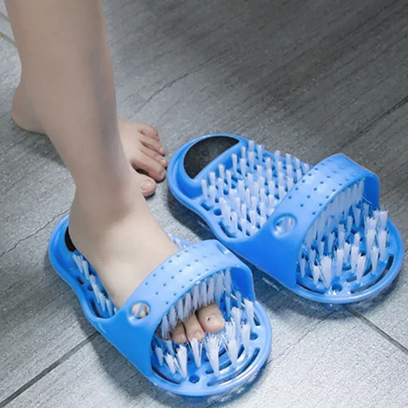 Flippers Swimming - 1-delige douche voetmassageborstel, badkamer voetborstel om
