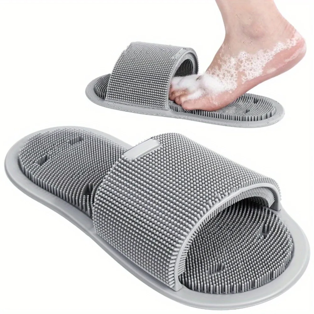 Flippers Swimming - Siliconen Voetscrubber Borstel Slippers Douche Voetmassager