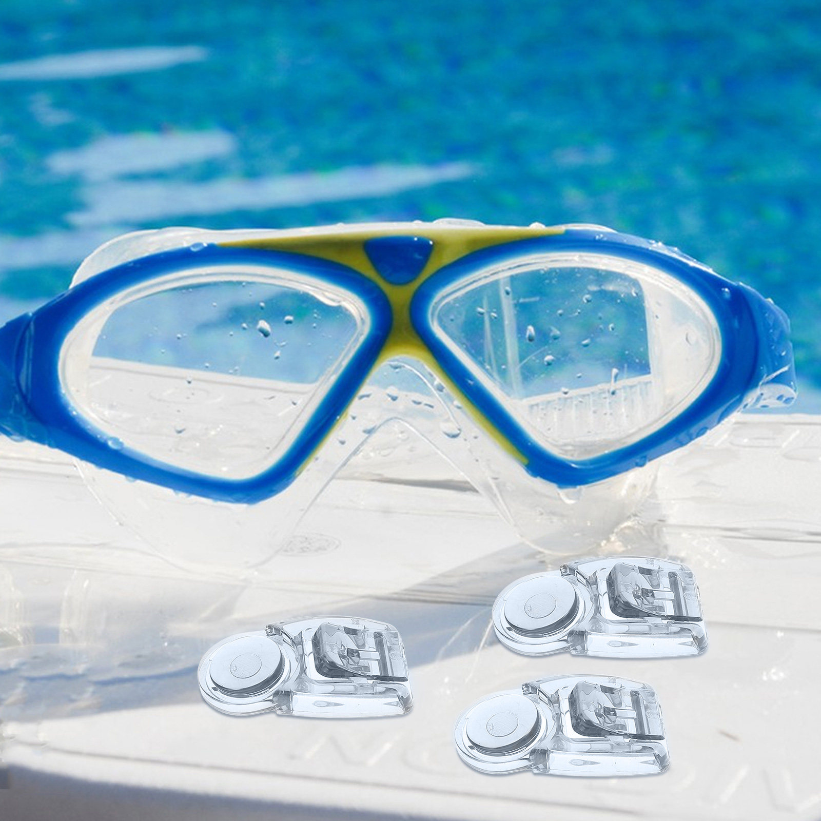 Goggles Swim - 4 stuks universele zwembrilgespen, clip voor