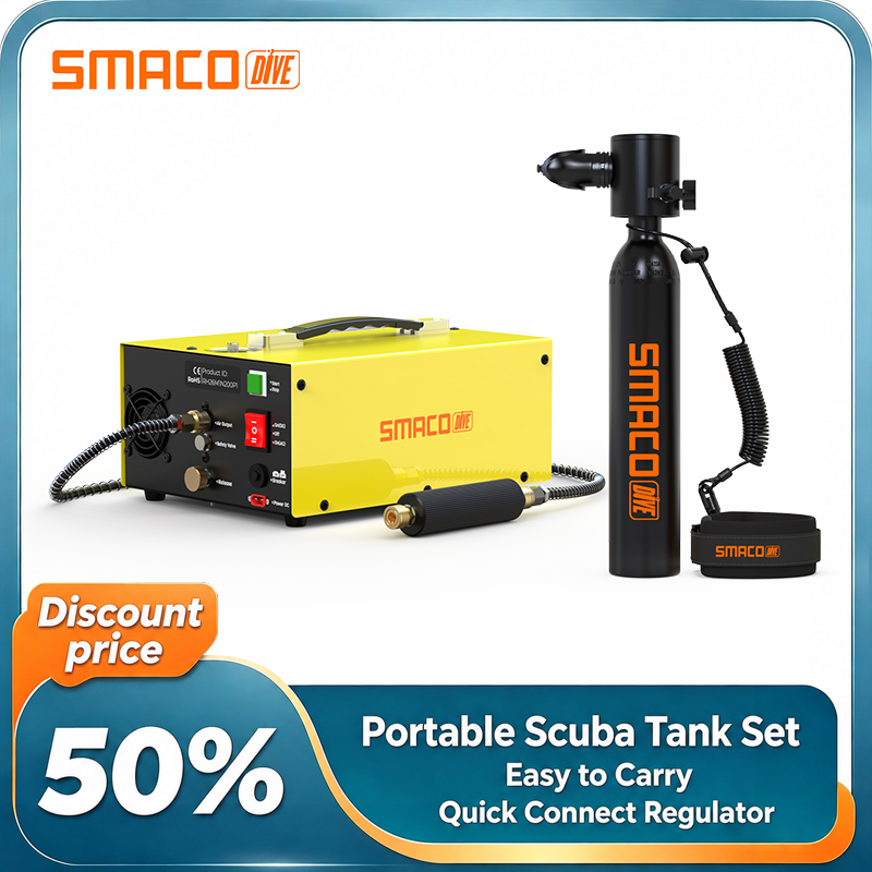 SMACO Mini Duikfles Set Draagb - Snorkel Set recensie en prijs